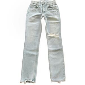 GRLFRND Karolina distressed skinny leg high waist jeans in Out Of Love Sz 23 NEW